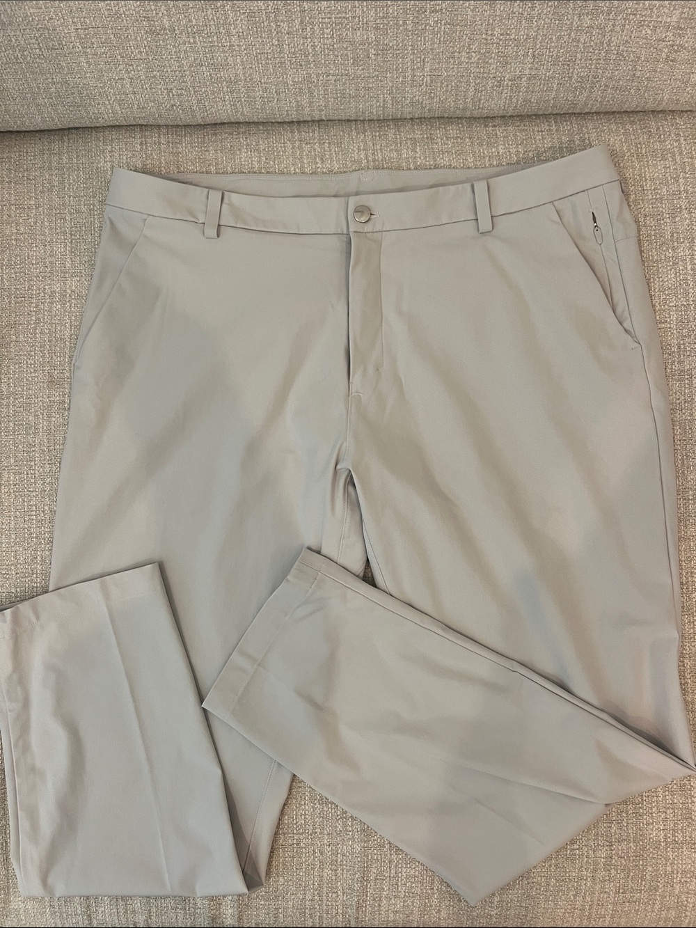 Lululemon Light Gray Stretch Performance Travel Casual Golf Trousers Pants sz 4